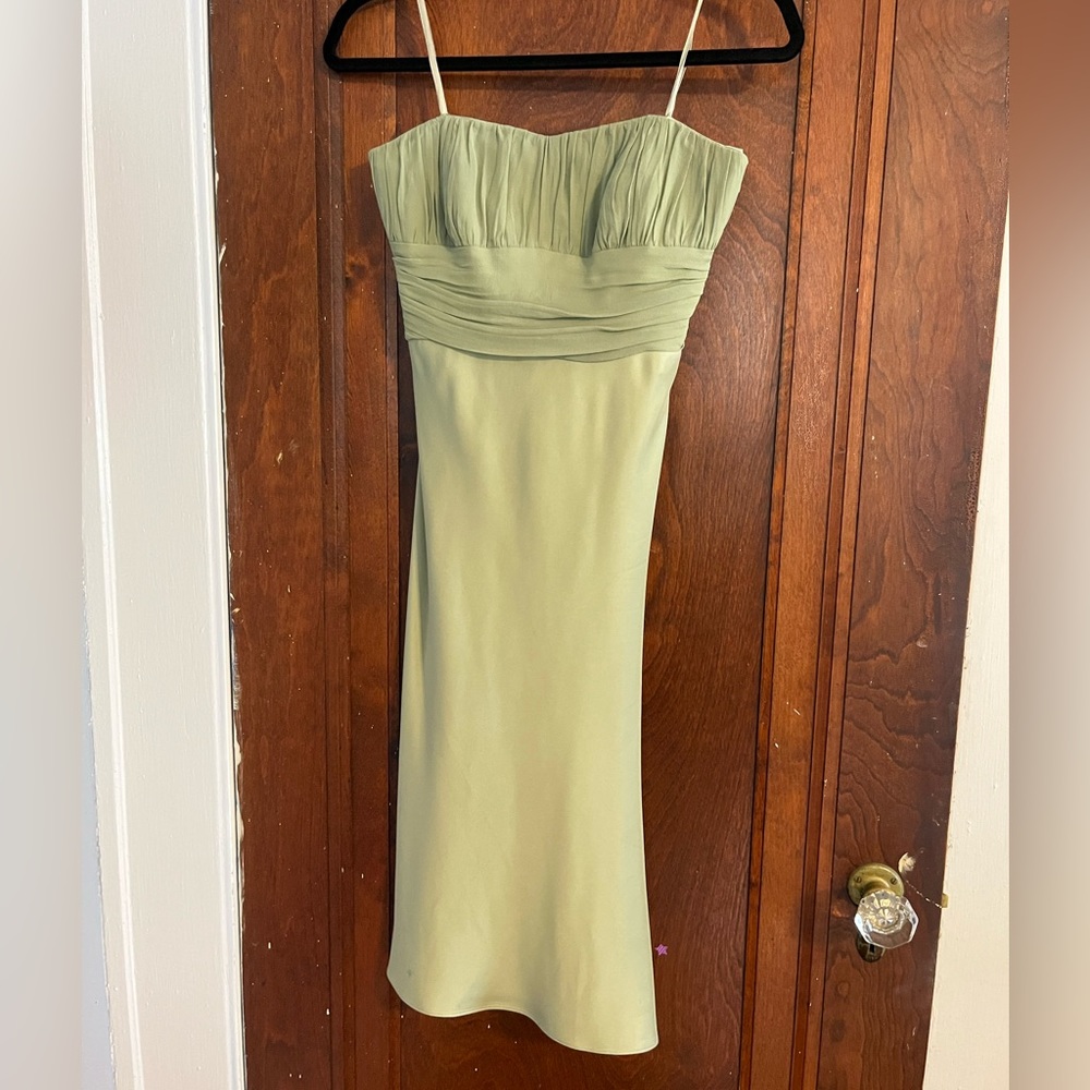 Ann Taylor sage green dress